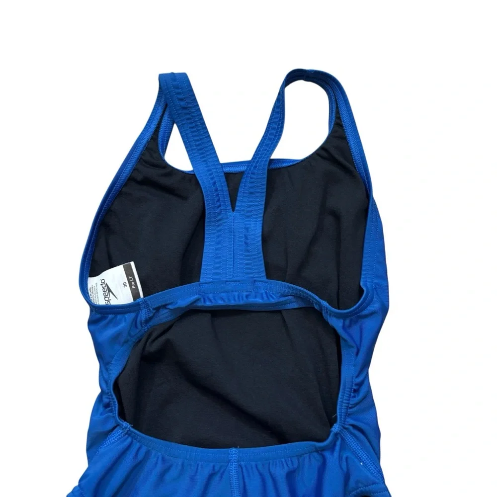 Speedo Women's ProLT Super Proback‎ Solid One Piece Swim Suit Blue Size 30